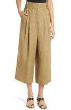 Women's Tibi Hessian Linen Crop Pants