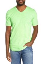 Men's Goodlife Scallop Slub V-neck T-shirt, Size - Green