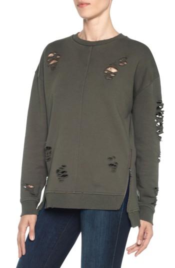 Women's Joe's Lyndon Ripped Pullover - Green