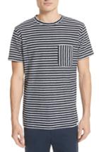 Men's Norse Projects Niels Stripe Pocket T-shirt - Blue