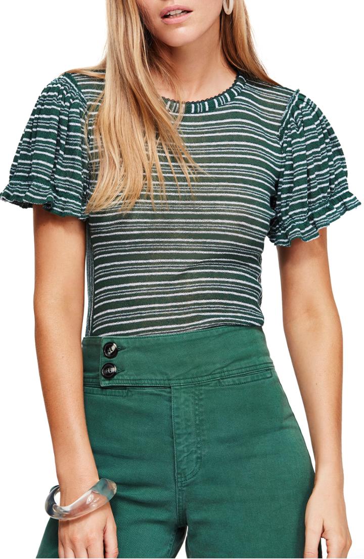 Women's Free People Take One For The Team Tee - Black