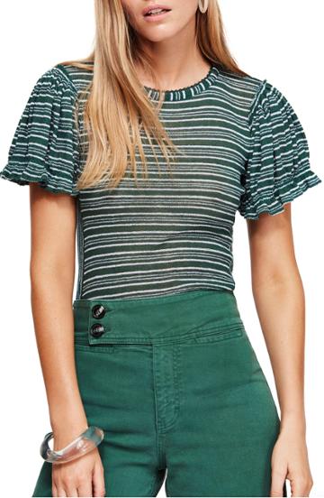 Women's Free People Take One For The Team Tee - Black