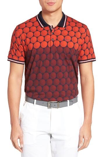 Men's Ted Baker London Birdy Print Golf Polo (m) - Red
