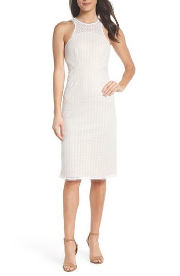Women's Nsr Nina Lace Sheath Dress - White