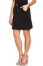 Women's Cece Ruffled Corduroy Skirt - Black