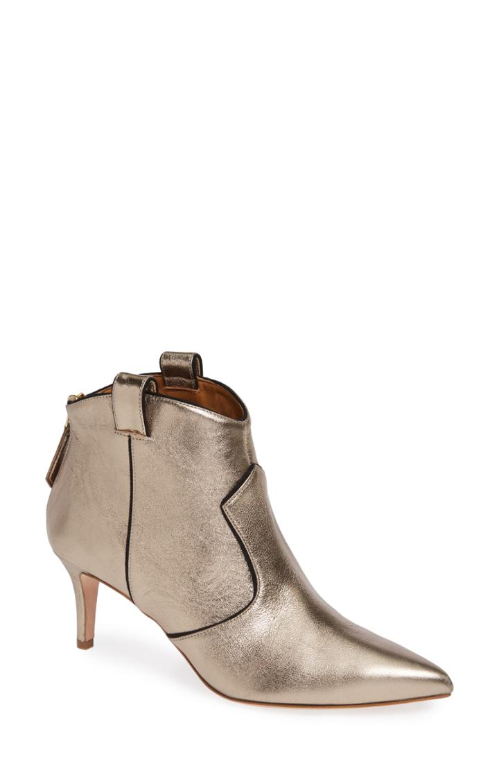 Women's Veronica Beard Lexi Bootie Us / 36eu - Metallic