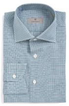 Men's Canali Regular Fit Check Dress Shirt .5 - Green