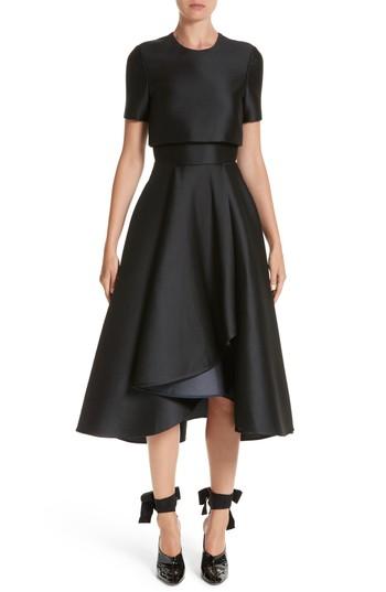 Women's Jason Wu Popover Fit & Flare Dress - Black