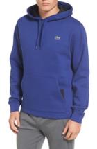 Men's Lacoste Brushed Fleece Logo Hoodie (l) - Blue