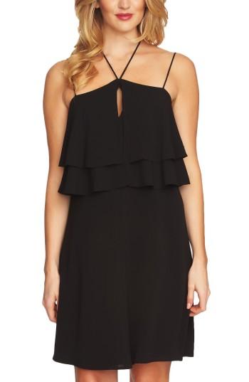 Women's Cece Ruffle Halter Dress - Black