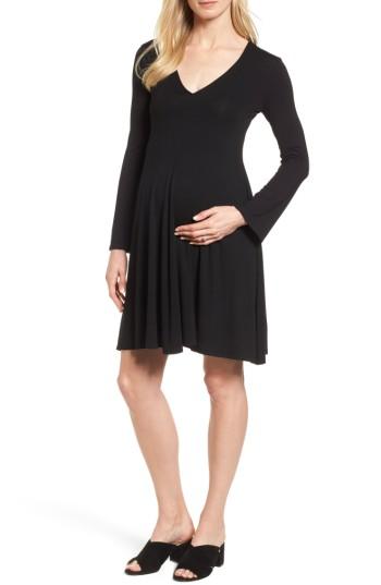 Women's Isabella Oliver Paola Maternity Trapeze Dress - Black