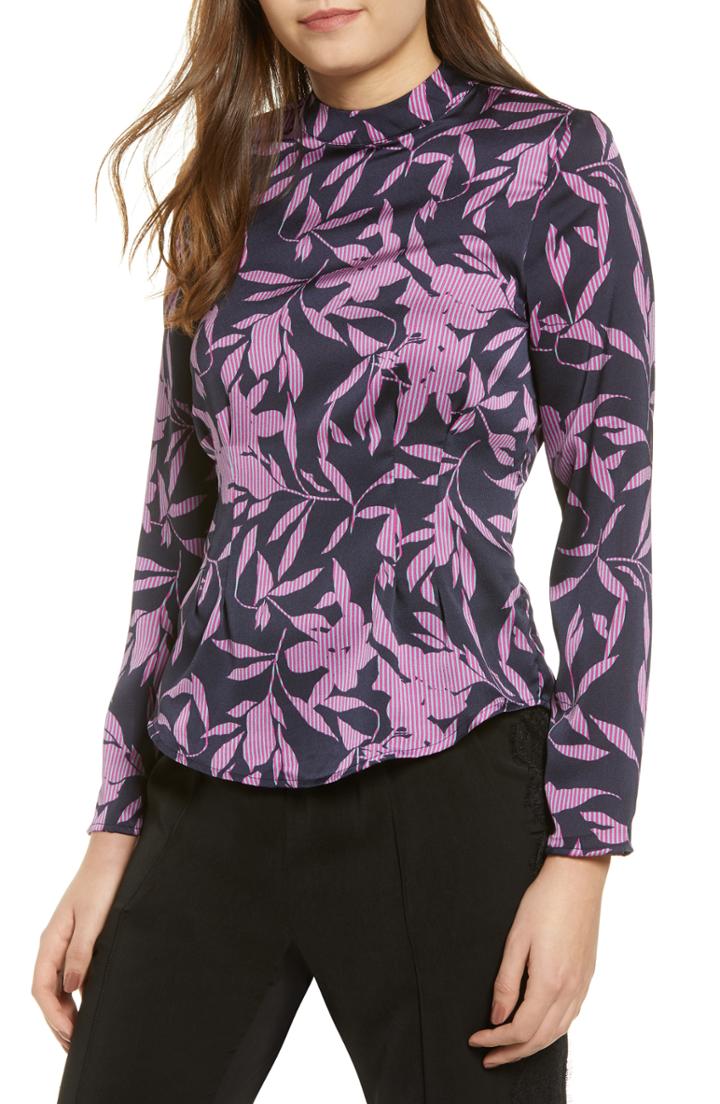 Women's Vero Moda Olivia Floral Print Top - Blue