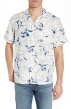 Men's Tori Richard Orchid Regular Fit Silk Blend Camp Shirt - White