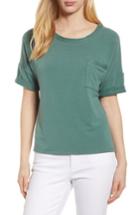 Women's Caslon Off-duty Pocket Tee Shirt - Green