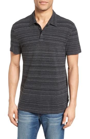 Men's John Varvatos Star Usa Cotton Polo, Size - Black