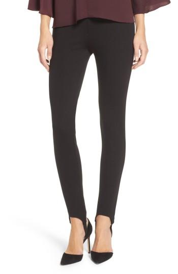 Women's Trouve Knit Stirrup Leggings, Size - Black