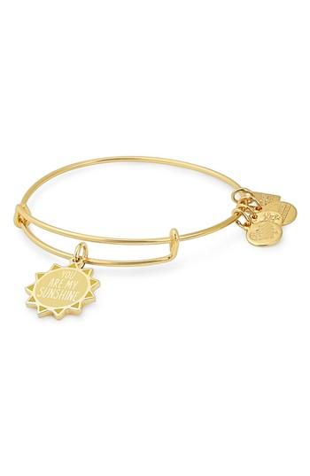 Women's Alex And Ani Charity By Design You Are My Sunshine Charm Bracelet