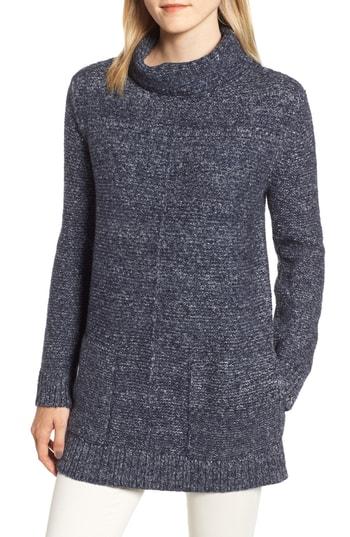 Women's Barbour Malvern Roll Collar Sweater Us / 18 Uk - Blue