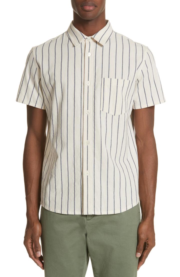 Men's A.p.c. Bryan Stripe Woven Shirt