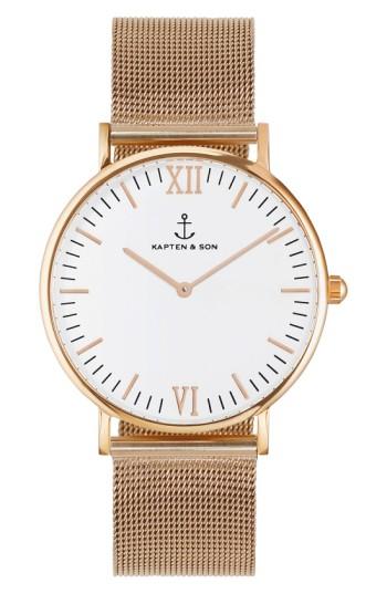 Women's Kapten & Son Campina Mesh Strap Watch, 36mm