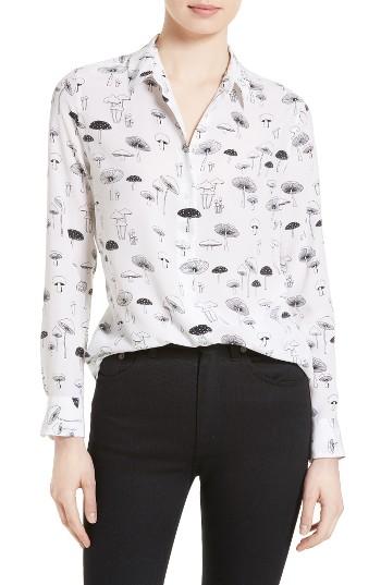 Women's Equipment Essential Mushroom Print Silk Shirt