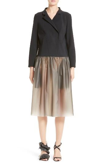 Women's Paskal Mixed Media Lapel Coat