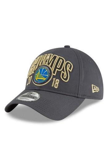 Men's New Era Cap 2018 Nba Champions - Golden State Warriors 9twenty Baseball Cap - Grey