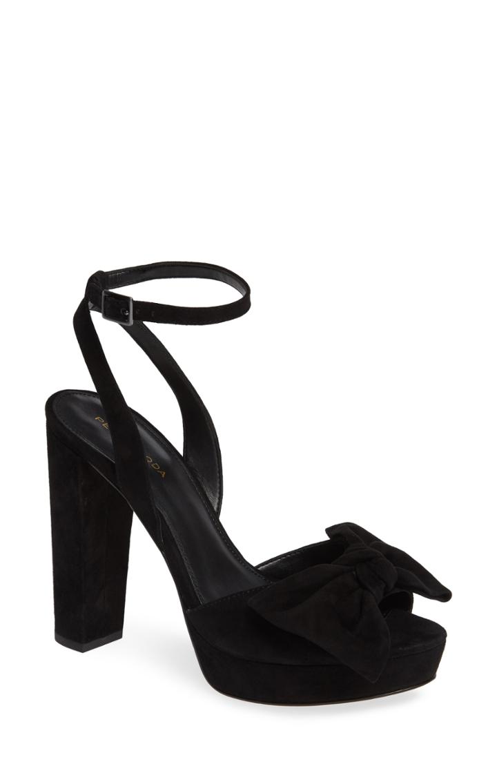 Women's Pelle Moda Platform Sandal M - Black