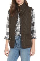 Women's Barbour 'saddleworth' Quilted Vest Us / 8 Uk - Brown
