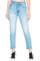 Women's Prps Amx Side Fray High Waist Ankle Jeans - Blue
