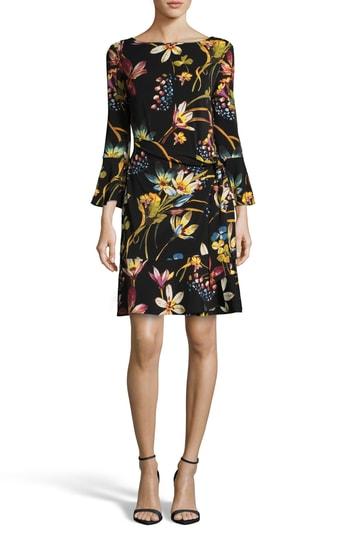 Women's Eci Faux Wrap Dress - Black