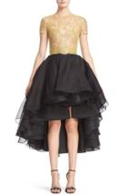 Women's Reem Acra Reembroidered Lace & Organza High/low Dress