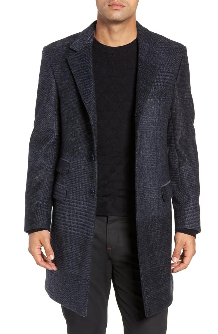 Men's Robert Graham Lamberton Classic Top Coat, Size - Blue