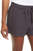 Women's Caslon Linen Shorts - Grey