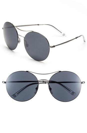 Gucci 58mm Sunglasses Dark Ruthenium