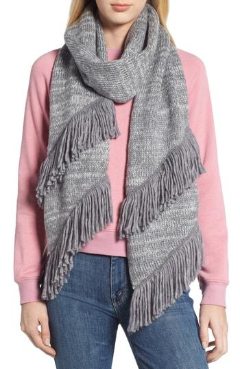 Women's Rebecca Minkoff Subtle Mouline Muffler, Size - Grey