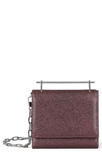 M2malletier Cabiria Glitter Calfskin Leather Crossbody Bag - Pink