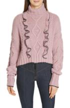 Women's Cinq A Sept Edna Ruffle Sweater - Pink