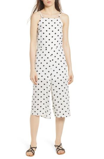 Women's Love, Fire Culotte Jumpsuit - White