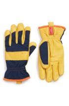 Men's Hestra 'tor' Leather Gloves - Blue