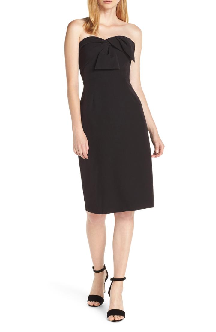 Women's Sam Edelman Strapless Bow Detail Sheath Dress - Black