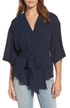 Women's Trouve Wrap Blouse - Blue