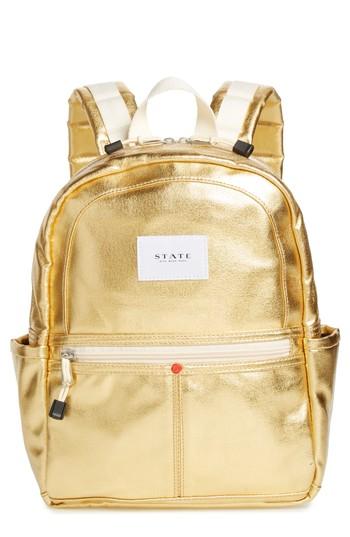 State Bags Downtown Mini Kane Metallic Backpack - Metallic