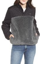 Women's Rip Curl Anti-series Cruise Quilted Yoke Fleece Pullover - Black