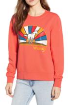 Women's Wrangler Horse Graphic Sweatshirt - Orange