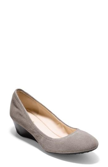 Women's Cole Haan Sadie Wedge Pump .5 B - Grey
