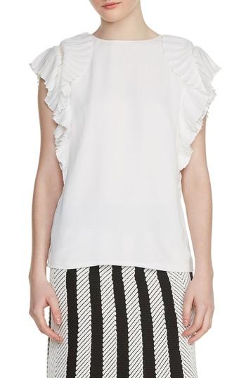 Women's Maje Lolana Ruffled Blouse - Black