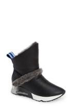 Women's Ash Laika Genuine Shearling Bootie Eu - Black