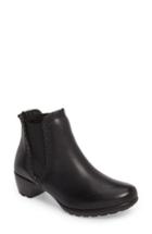 Women's Romika Banja 16 Water Resistant Bootie -6.5us / 37eu - Black