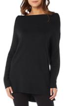 Women's Michael Stars Open Neck Cashmere Blend Tunic - Black